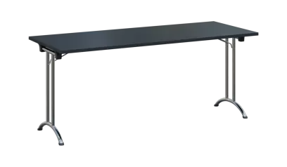 SLC 180 chrom skládací jednací stůl 1800x700, deska 25 mm, podnož chrom, deska antracit